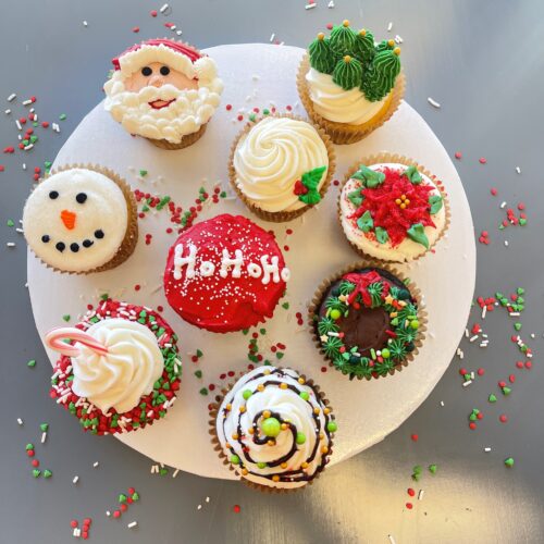 holiday christmas cupcakes
