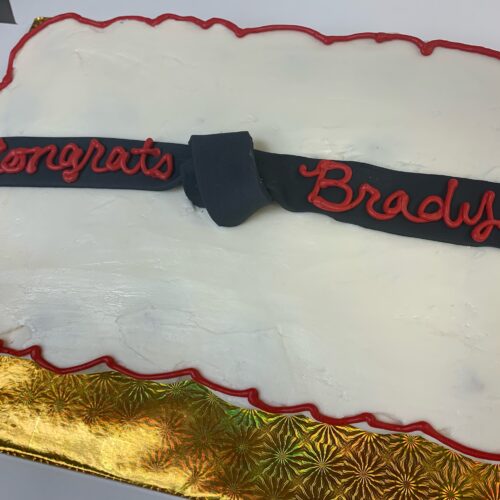 congrats brady cake
